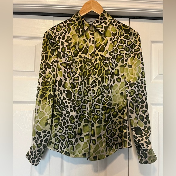 95% Silk Vintage Carlisle Blouse - Picture 3 of 8